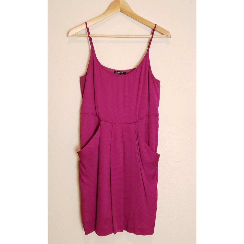 Broadway & Broome purple spaghetti strap dress